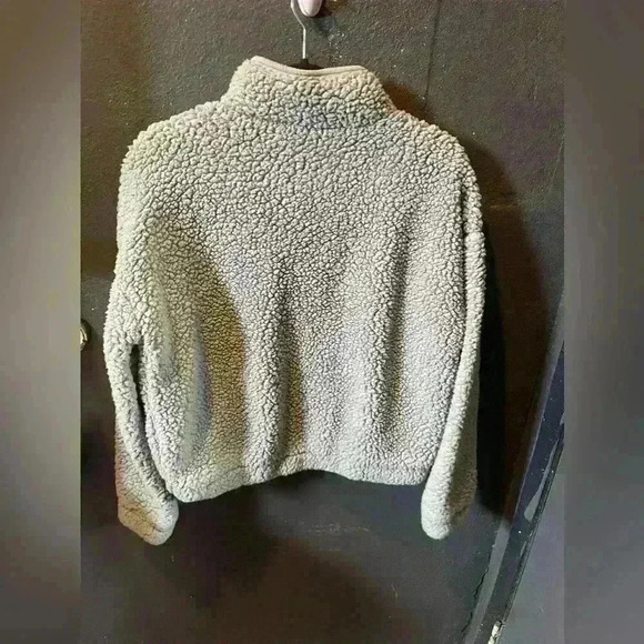 Women’s Thread & Supply Blue Grey Quarter Zip Fleece Sweatshirt Medium - Picture 5 of 5